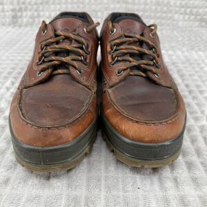 ECCO Hiking‎ Shoes Mens 43 Track 25 Brown Leather Gore Tex Lace Up Moc Toe